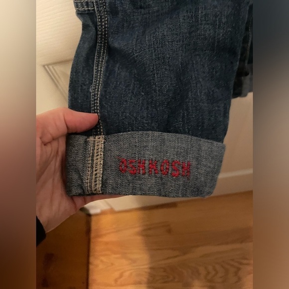 Osh Kosh Denim overalls with patches and spell out - Picture 4 of 10